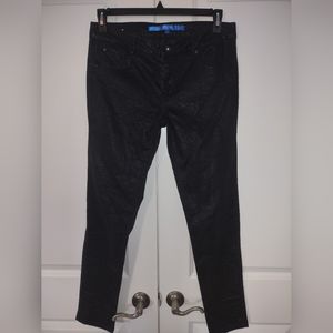 Sapphire ink snakeskin pattern pants